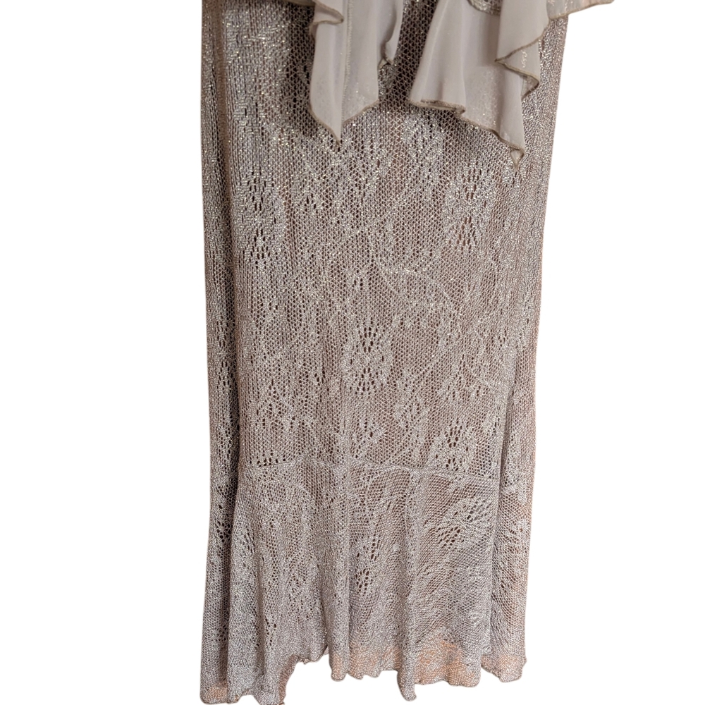 Spencer Alexis Three Piece Suit Maxi Dress M Spring Summer Mother Of The Bride - Picture 5 of 6